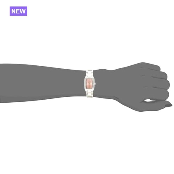 Stainless Steel Quartz Watch with Rectangular Dial and Water Resistance main image 6